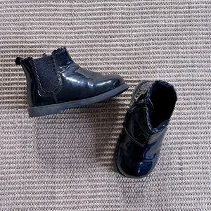H&M patent leather chelsea boots size 23